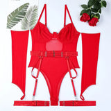 Women Mesh Splicing Suspender Jumpsuit