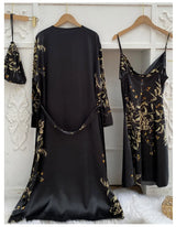 Women Bridal Satin Robe Set