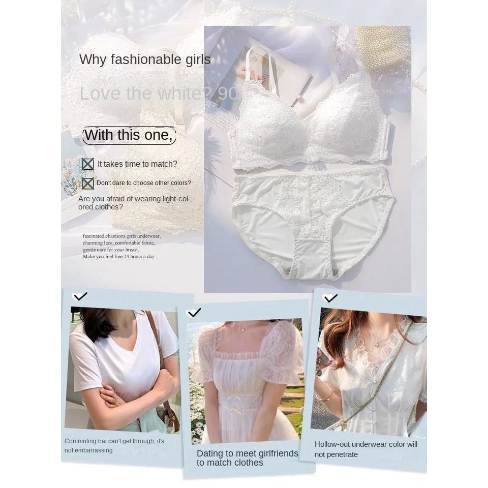 Women Vintage Lift Bra Set