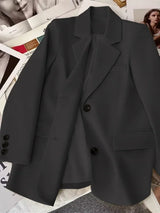 TrendyCore™ – Streetwear Office Blazer (Long Sleeve, Korean Fit, 2025 Vibe)