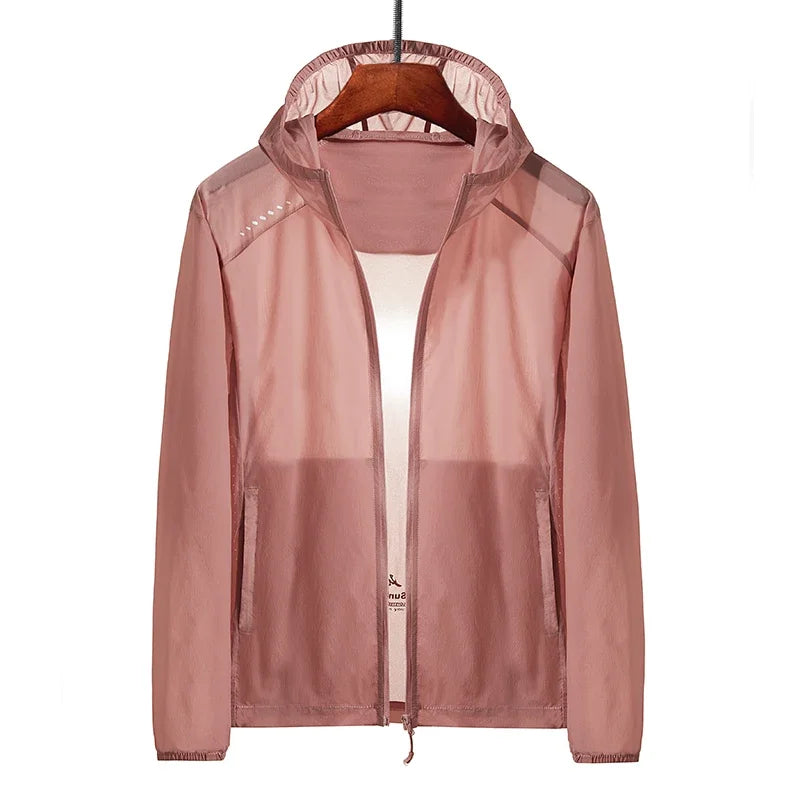 Men's Plus Size Summer Hooded Jacket