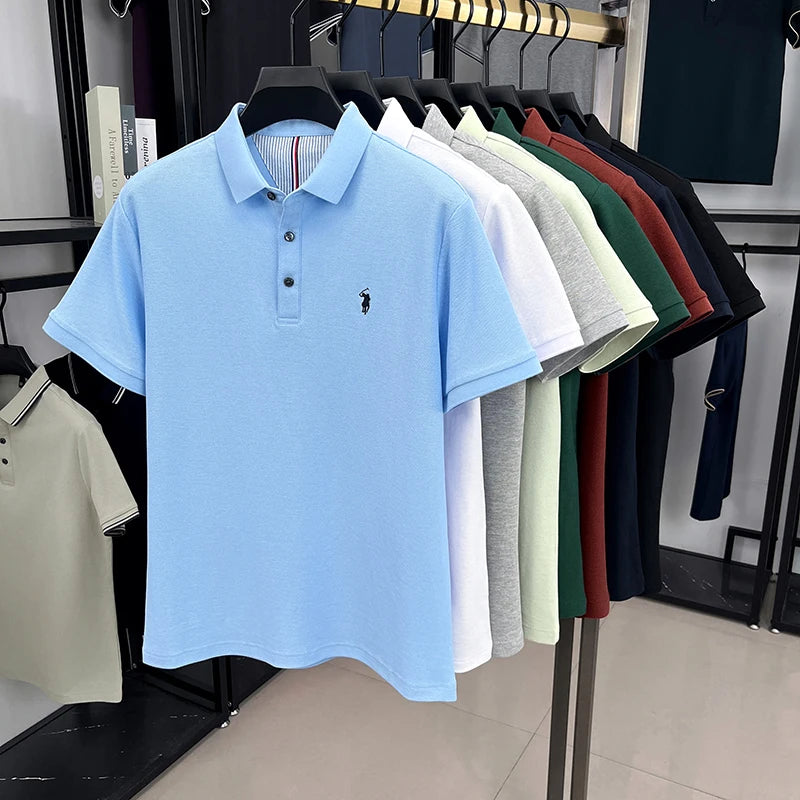 Men Cotton Embroidered Polo Shirt