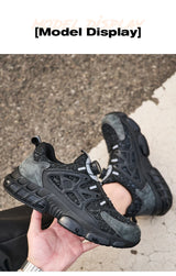 Women Safety Shoes Reflective Steel Toe Sneakers