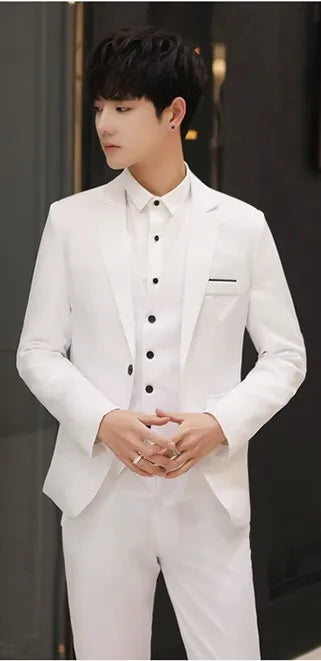 Men Slim Fit Business Dress Suit