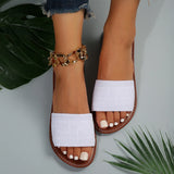 Women Luxury Flat Sandals Designer Slides
