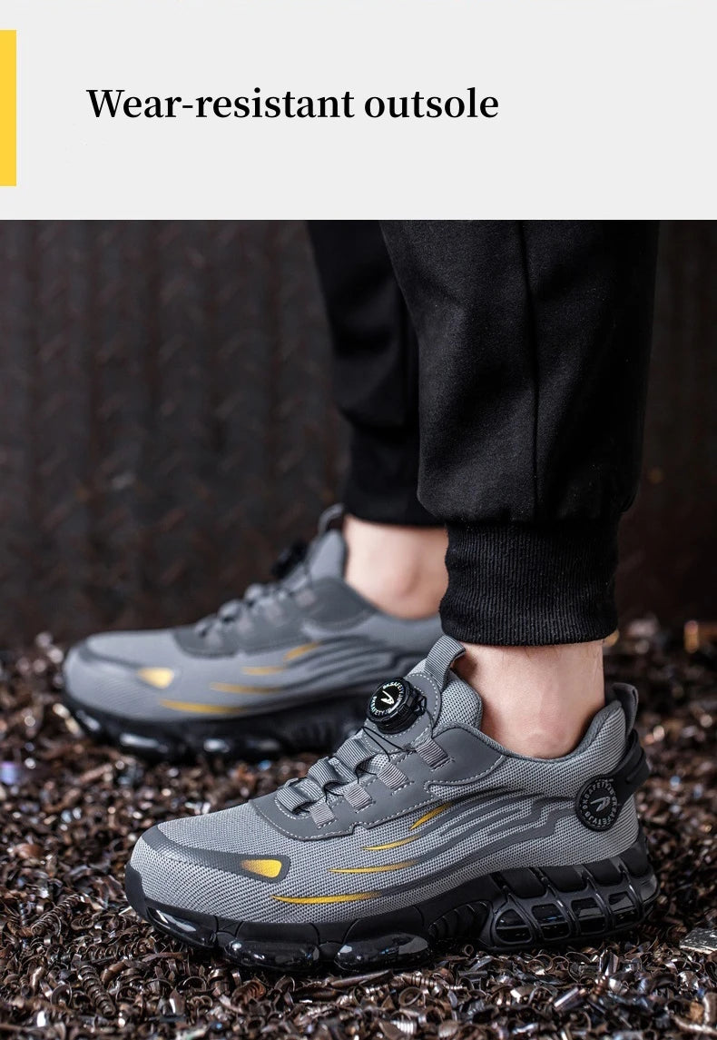 Women Safety Shoes Breathable Mesh Steel Toe Boots