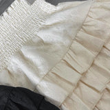 Women Ruffle High Waist Skirt