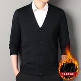 Men V-Neck Knit Cardigan