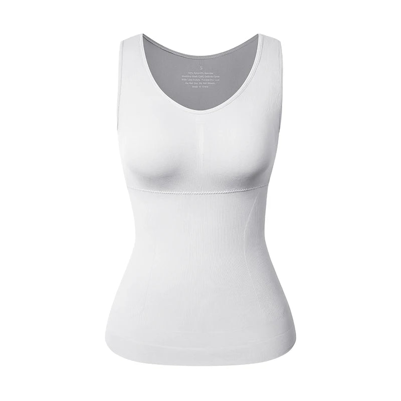 Tummy Control Built‑in Bra Cami Shaper