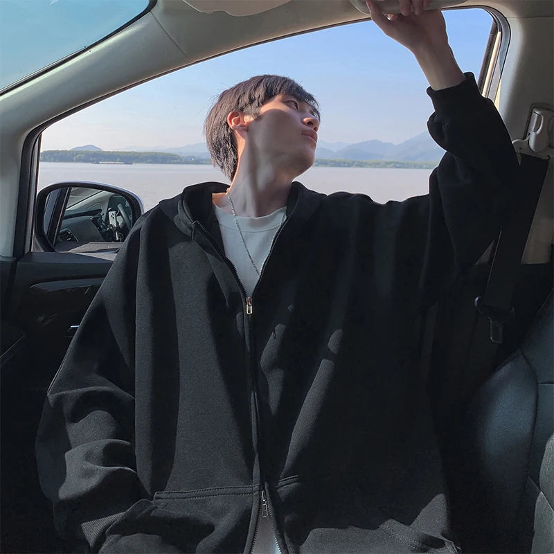 Plus Size Men’s Zip-Up Hoodie