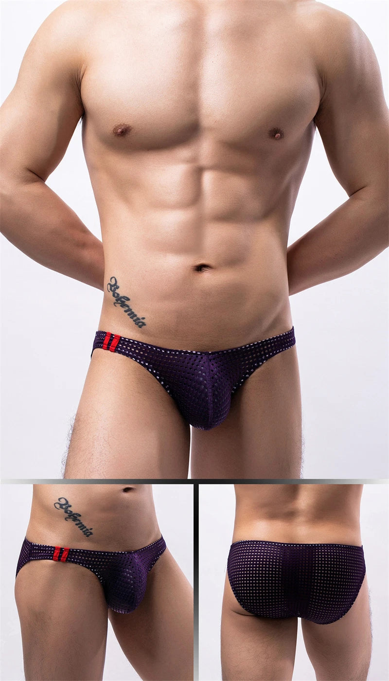 Men's Sexy Mesh Briefs – U Convex Low Rise