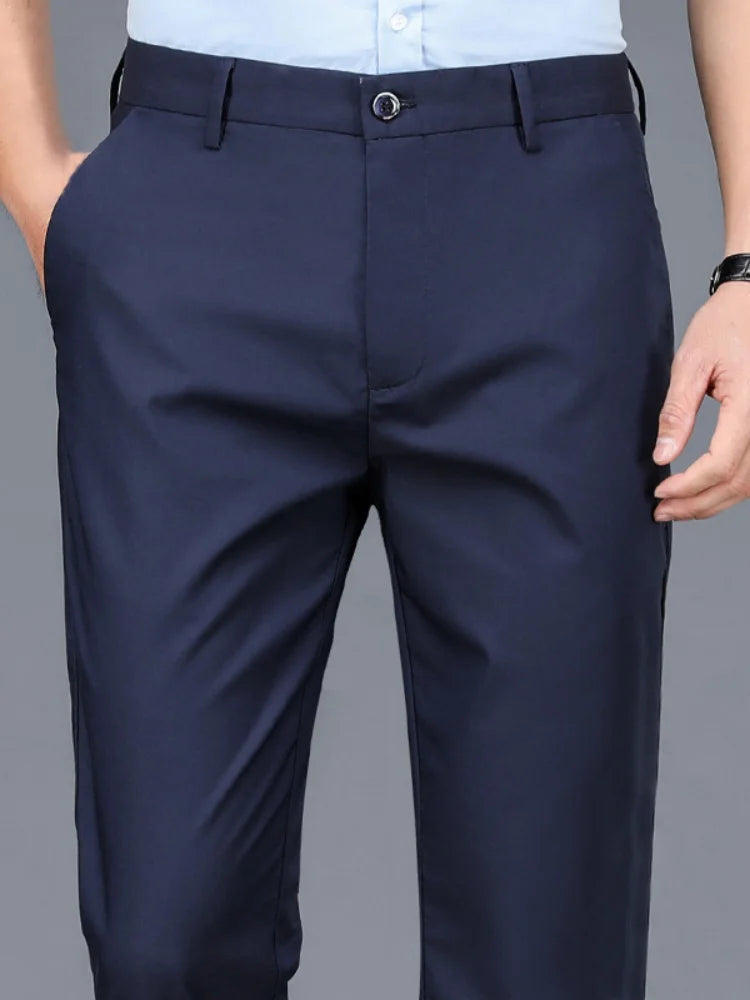 Men Black Smart Trousers