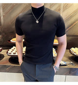 Men Korean Slim Fit Turtleneck Tee