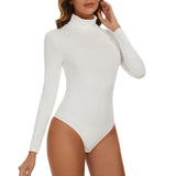 Women High Neck Long Sleeve Bodysuit