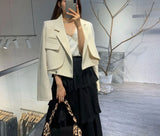 Cropique™ – Youthful Crop Blazer (Korean Style, Short Cut, Bold Look)