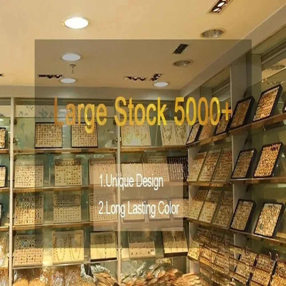 Women’s Gold Jewelry Set with Earrings & Necklace