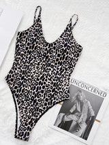 Leopard High Cut Monokini