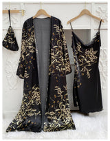 Women Bridal Satin Robe Set