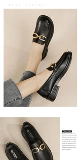 Luxury Platform Loafers with Metal Chain – 2025