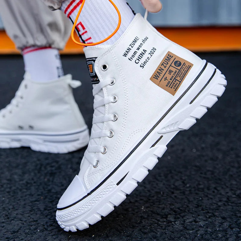 Men’s High-Top Canvas Sneakers