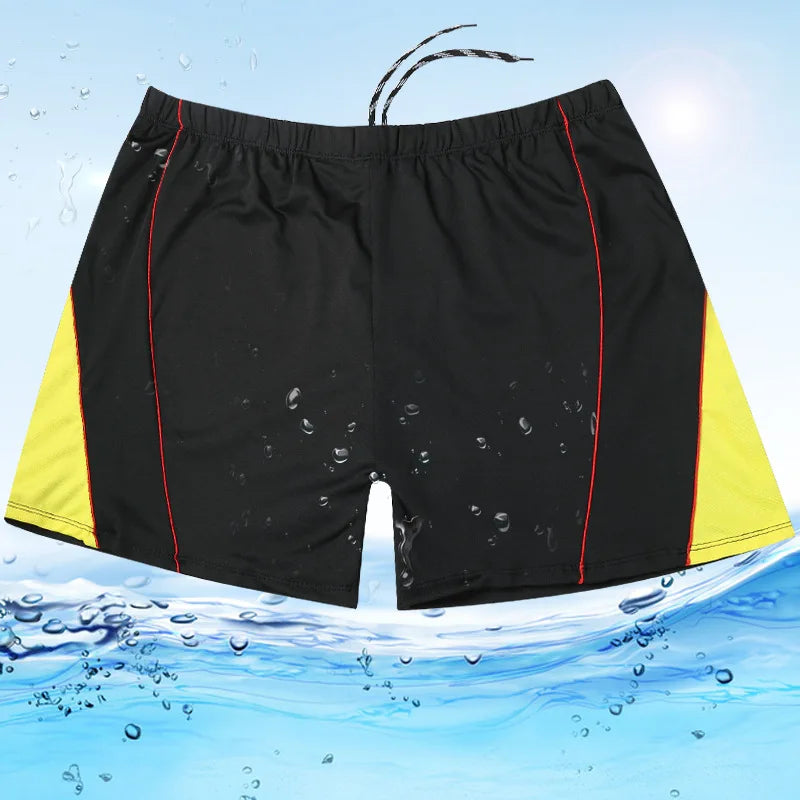 Men's Elastic Plus Size Swim Trunks