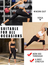 Women 3-Pack Super Soft Capri Yoga Leggings