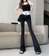 Women Flare Zipper Leggings