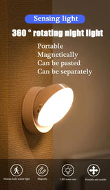 USB Rechargeable LED Night Motion Sensor Light