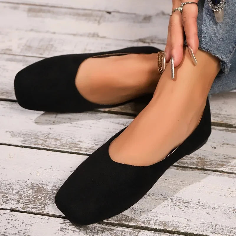 Women’s Square Toe Shallow Casual Ballet Flats