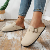 Women Mid Calf Boots Low Heel Snow Boots