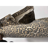 WildFur™ – Leopard Print High Waist Denim Trousers (Statement, Fierce & Urban)