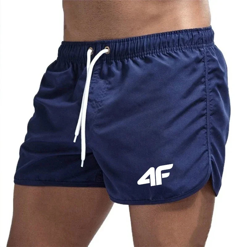 Men Drawstring Swim Shorts