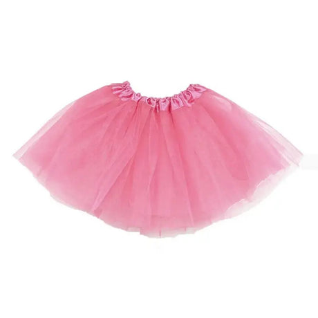 Pink tulle tutu skirt for baby girls, perfect for dress-up or special occasions.