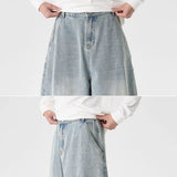 Men's Plus Size Retro Wide Leg Jeans