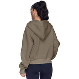 Half Zip Cropped Hoodie
