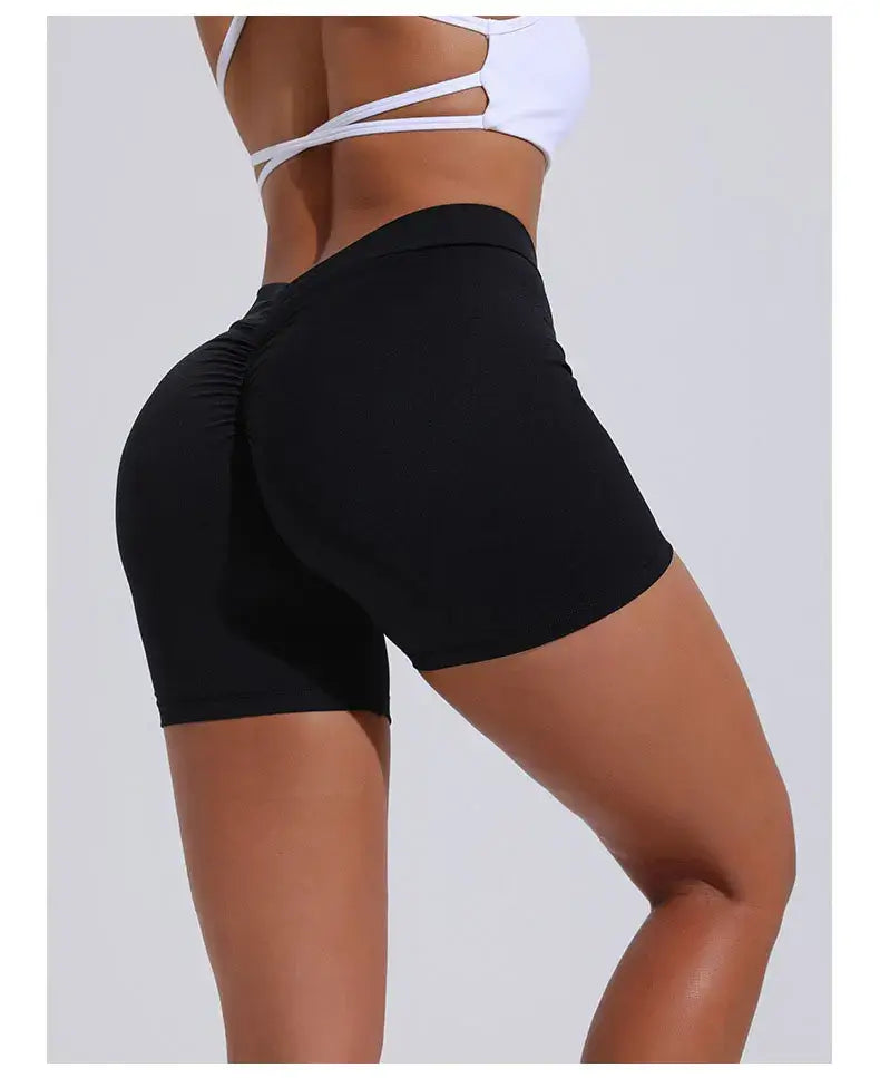 Women V Curve Push Up Yoga Shorts