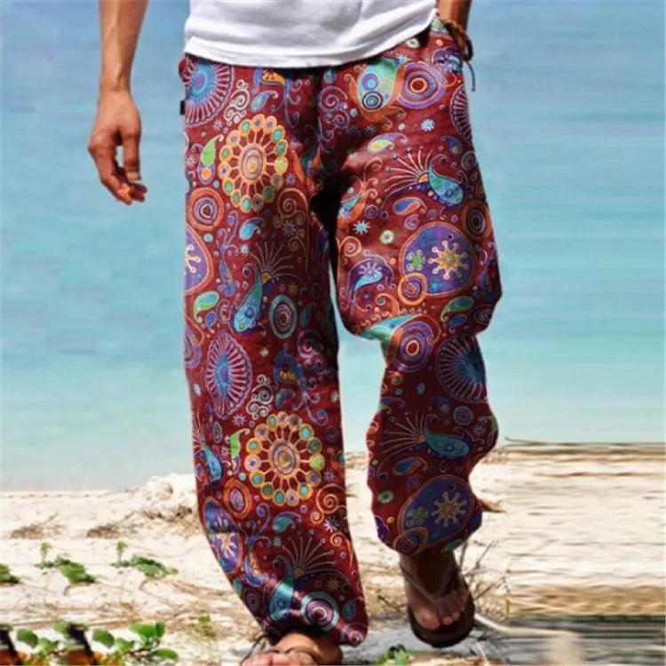 Printed Men’s Casual Pants