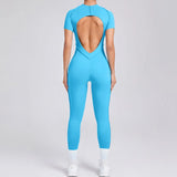 Women Backless Yoga Jumpsuit