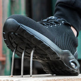 Women Safety Shoes Air Cushion Steel Toe Sneakers