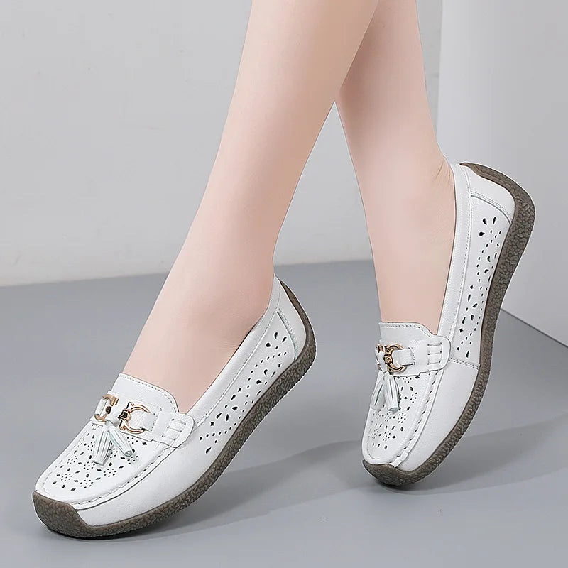 Round Toe Nurse Loafers – Soft Sole & Non-slip 2025