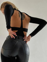 White Lapel Shirt Bodysuit – Sexy Versatile Top