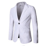 Men Slim Fit Business 2-Piece Suit