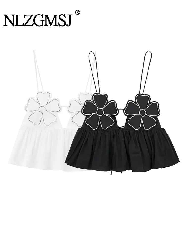 Rhinestone Backless Cami