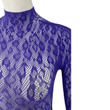 Women Lace Fishnet Club Jumpsuit