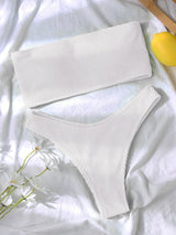 Textured High Cut Bikini