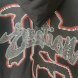 Men Rhinestone Zipper Hoodie