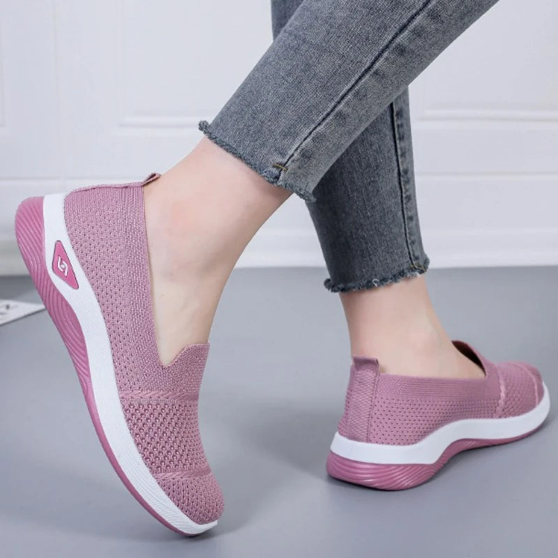 Knitted Lightweight Loafers – Breathable Platform 2025