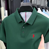 Men Cotton Embroidered Polo Shirt