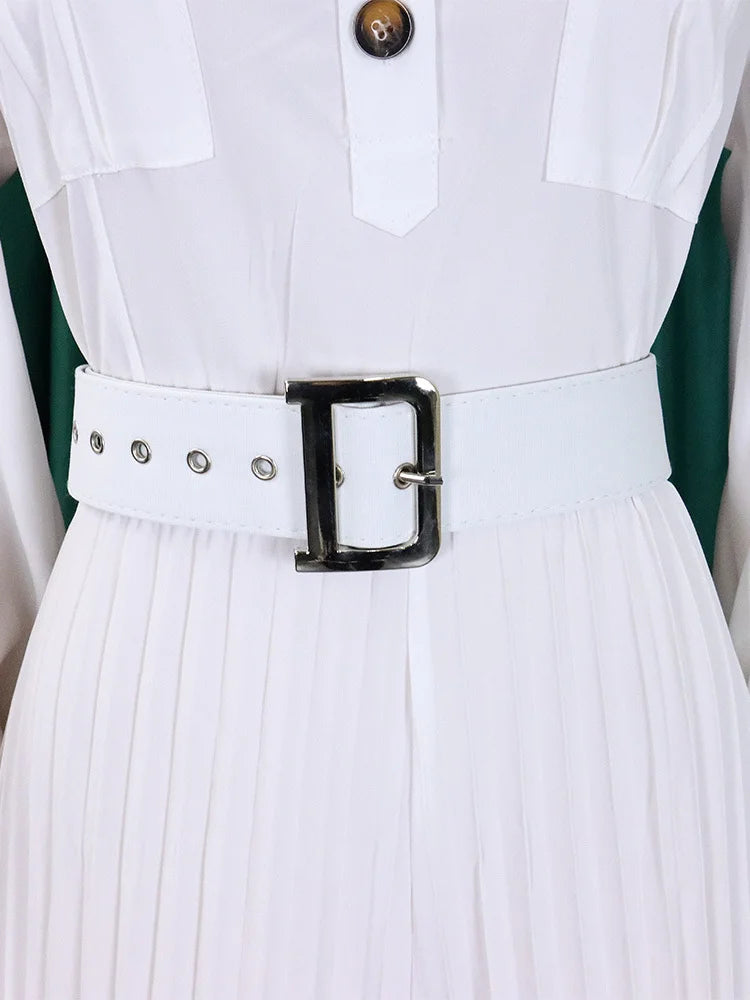 MaxiFit™ – Belted Button Maxi Office Jumpsuit (Work Chic, Waist-Defining & Longline)