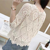 Women's Knitted Lace Shrug Cardigan